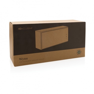 Logo trade liikelahjat mainoslahjat kuva: Wynn 20W langaton bambukaiutin