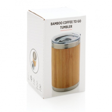 Logo trade mainoslahjat ja liikelahjat kuva: Coffee to go -bambutermosmuki
