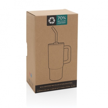 Logo trade mainoslahja ja liikelahja tuotekuva: Embrace deluxe RCS kierrätetty SS juomapullo 900ml
