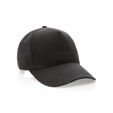 Logotrade mainoslahjat kuva: Impact 5-paneelinen lippalakki kierrätetystä puuvillasta