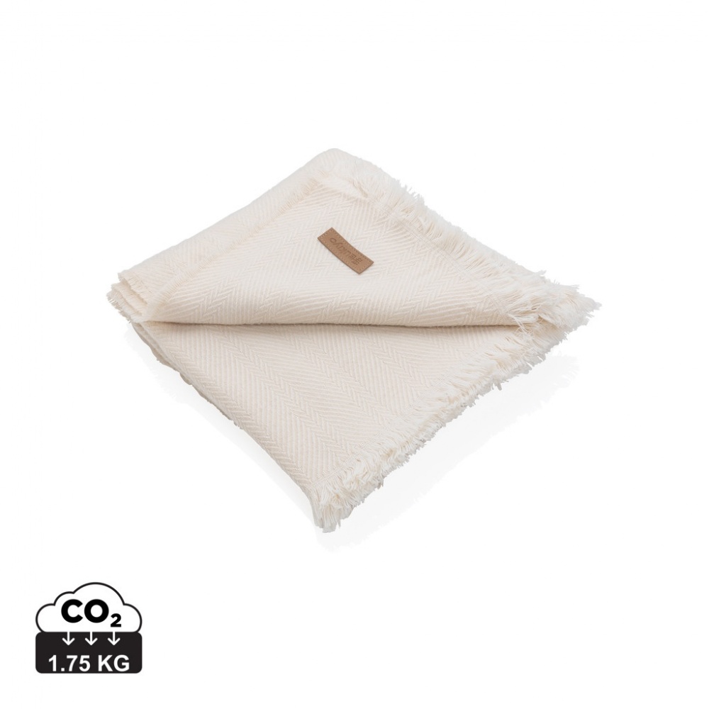 Logotrade mainostuote tuotekuva: Ukiyo Aware™  Polylana® kudottu viltti 130x150cm