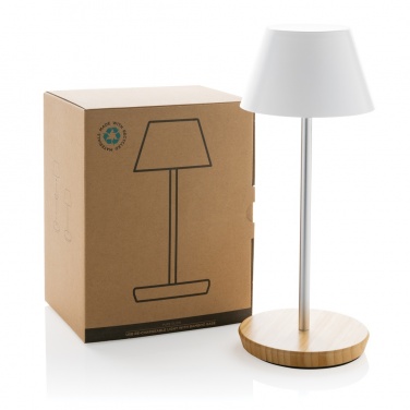 Logotrade liikelahja tuotekuva: Pure Glow USB-ladattava pöytälamppu RCS muovista