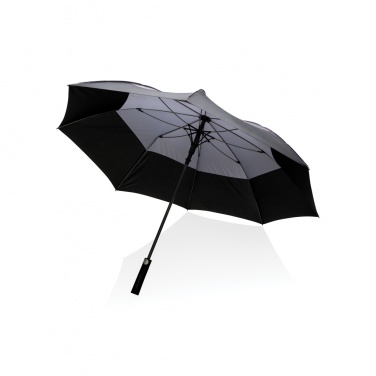 Logotrade mainostuote tuotekuva: 27" Impact AWARE™ RPET 190T auto-open myrskysateenvarjo