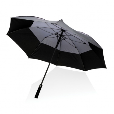 Logotrade mainostuote tuotekuva: 27" Impact AWARE™ RPET 190T auto-open myrskysateenvarjo