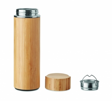 Logo trade mainoslahjat ja liikelahjat kuva: Bambu termospullo 400 ml TAMPERE
