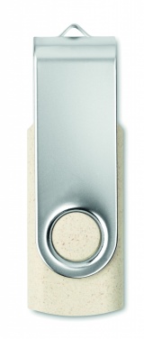Logotrade liikelahjat kuva: Vehnäolki PP 50/50 USB 16GB