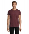 REGENT Miesten T paita 150g, Heather Oxblood