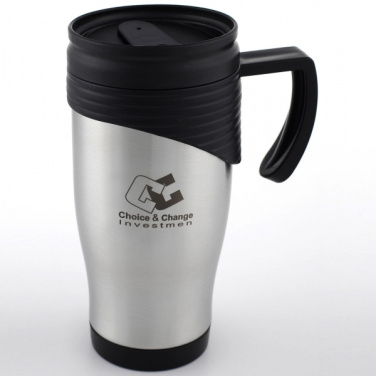 Logo trade mainostuotet tuotekuva: Ruostumattomasta teräksestä valmistettu termokuppi EL PASO 400 ml
