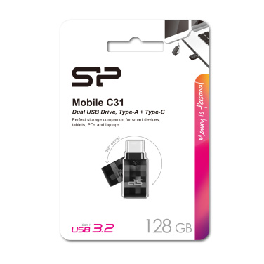 Logotrade mainoslahja ja liikelahja kuva: Pendrive USB/type - C Silicon Power Mobile C31 3.0 OTG