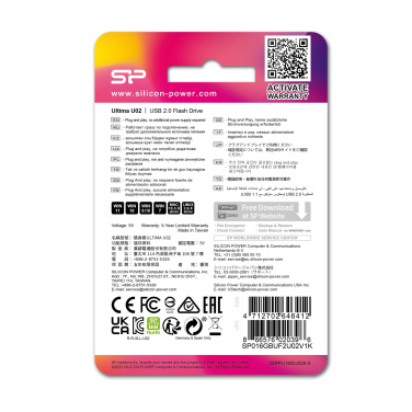 Logotrade liikelahjat mainoslahjat tuotekuva: Pendrive Silicon Power Ultima U02 2.0
