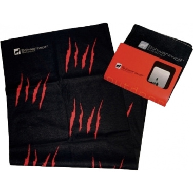 Logotrade mainoslahja ja liikelahja kuva: Monikäyttöinen huivi BANDANA Schwarzwolf