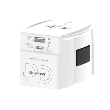 Logotrade liikelahjat mainoslahjat tuotekuva: SKROSS World Travel adapteri MUV 65W PD USB C -kaapelilla