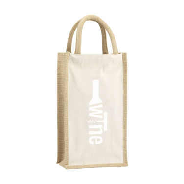 Logotrade mainoslahjat kuva: Juuttikangas Double Wine Bag