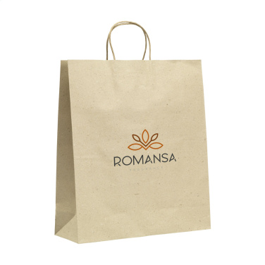 Logo trade liikelahja kuva: Leaf It Bag kierrätetty ruohopaperi (120 g/m²) XL