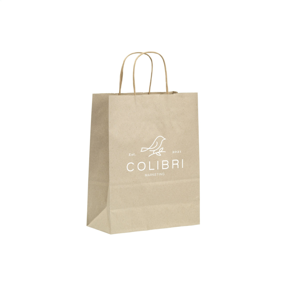 Logo trade mainoslahja kuva: Leaf It Bag kierrätetty ruohopaperi (90 g/m²) S