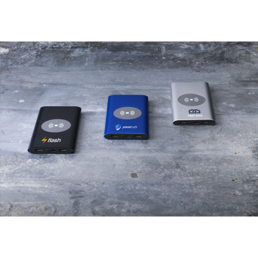Logo trade mainostuote kuva: Alumiininen 8000 Wireless Powerbank langaton laturi