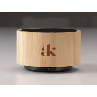 Logo trade liikelahja mainoslahja tuotekuva: Langaton Wave Bamboo -kaiutin