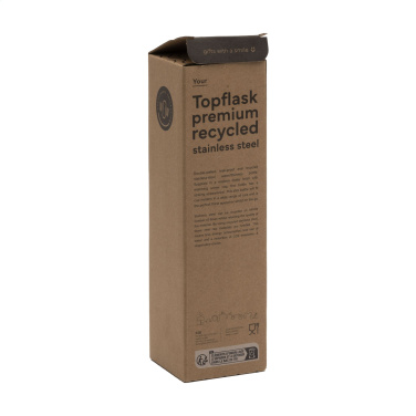 Logo trade mainoslahjat tuotekuva: Topflask Premium RCS kierrätetystä teräksestä valmistettu juomapullo