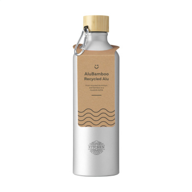 Logo trade mainostuotet tuotekuva: AluBamboo GRS Kierrätetty Alu 750 ml vesipullo