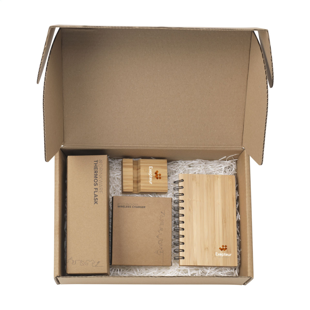 Logotrade mainoslahjat ja liikelahjat tuotekuva: Merch Set Bamboo Boost