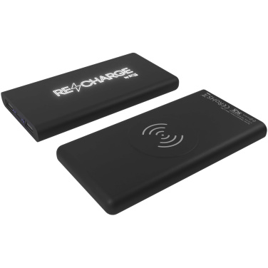 Logo trade mainoslahja ja liikelahja tuotekuva: SCX.design P40 10 000 mAh:n valaistuva langaton varavirtalähde