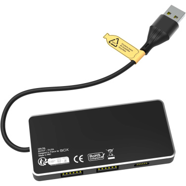 Logo trade mainoslahjat tuotekuva: SCX.design H20 8-in-1-USB-hubi kahdella tulolla ja 6 portilla