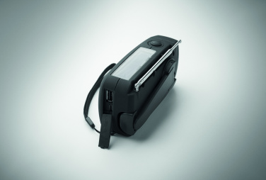 Logo trade liikelahja mainoslahja tuotekuva: Radio SOS LED-taskulampulla