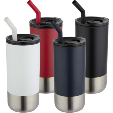 Logotrade mainoslahja tuotekuva: Grayson 480 ml:n RCS-kierrätetty, eristetty juomamuki pillillä