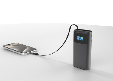 Logo trade liikelahja kuva: Quantum RCS PD45W nopea 10 000 mAh -varavirtalähde näytöllä