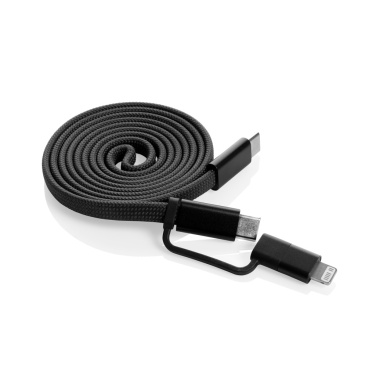 Logo trade mainoslahja ja liikelahja tuotekuva: Arc RCS-kierrätetty 60 W 2-in-1 magneettinen kaapeli