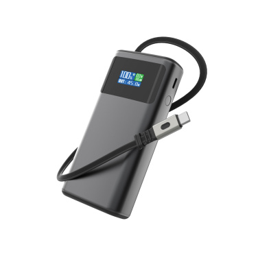 Logotrade reklaminiai produktai nuotrauka: „Quantum RCS“ itin greita PD45W 10 000 mAh išorinė baterija su ekranu