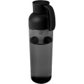 Apšvieskite 600 ml RPET vandens butelį, Juoda