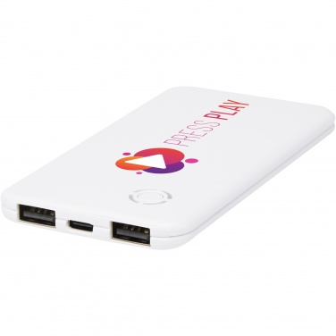 Logotrade biznesa dāvanas foto: Slaida 4000 mAh slaida dubultā jaudas banka