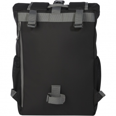 Logotrade dāvanas foto: Aqua 15" GRS otrreizējās pārstrādes ūdensizturīgs roll-top velosipēda soma 20L