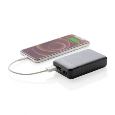 Logotrade dāvanas foto: RCS standarta otrreizējās pārstrādes plastmasas 10 000 mAh jaudas banka