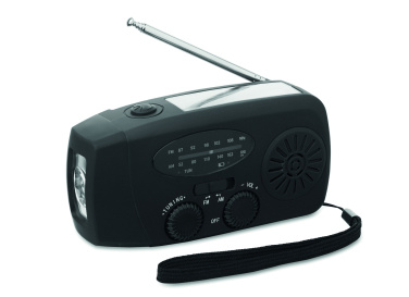Logotrade korporatīvās dāvanas foto: Pārnēsājams radio SOS ar LED lukturīti