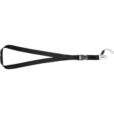 Логотрейд pекламные cувениры картинка: Шнурок для телефона Sagan с отстегивающейся пряжкой
