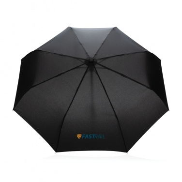 Логотрейд бизнес-подарки картинка: 21-дюймовый зонт Impact AWARE™ RPET 190T из бамбука с автоматическим открыванием/закрыванием