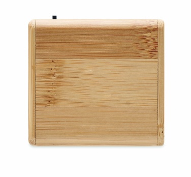 Лого трейд бизнес-подарки фото: Беспроводная колонка из бамбука