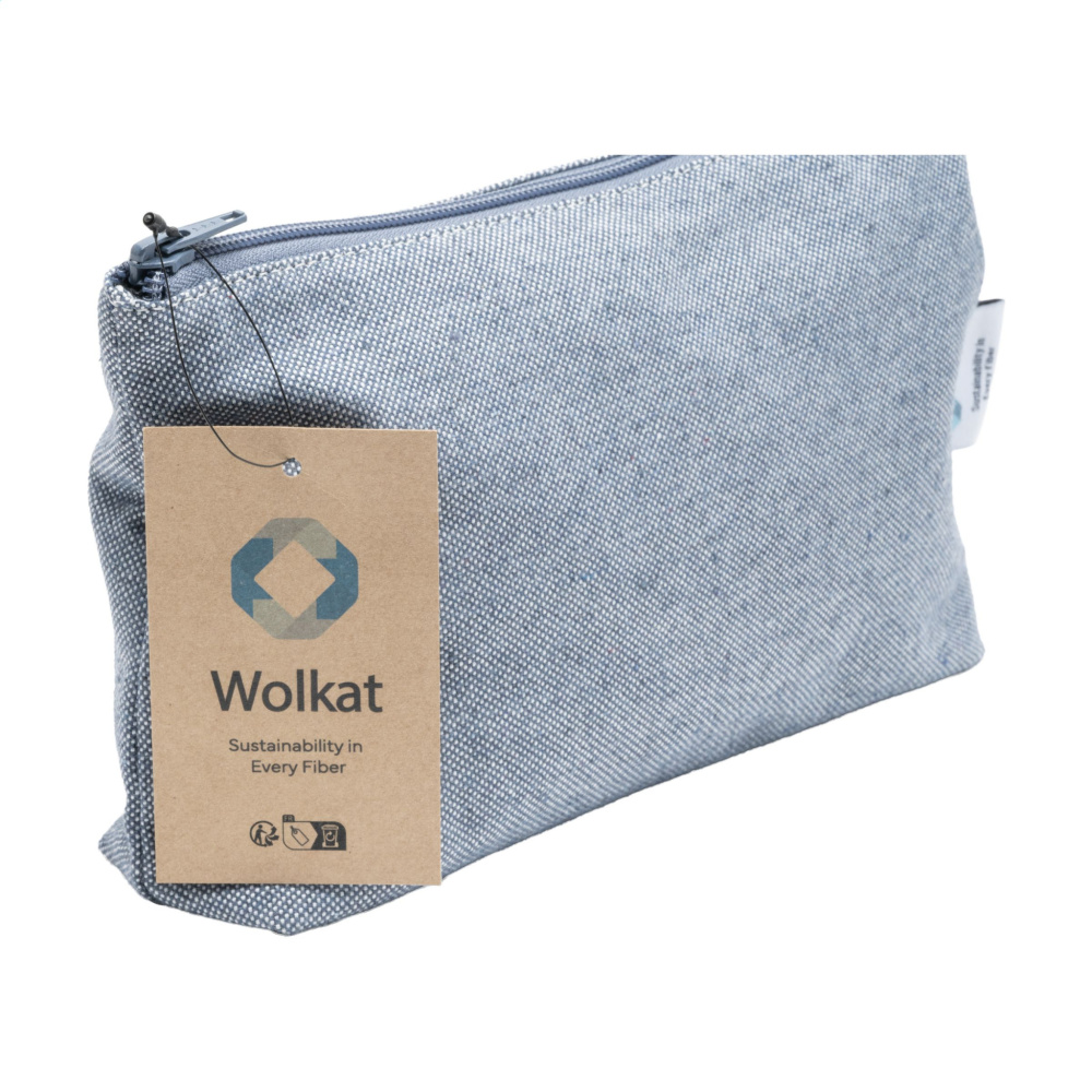 Лого трейд pекламные продукты фото: Косметичка Wolkat Safi из переработанного текстиля