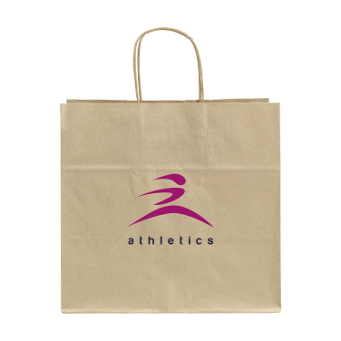 Лого трейд pекламные подарки фото: Мешок Leaf It Bag из переработанной травы (90 г/м²) L