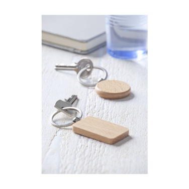 Логотрейд pекламные подарки картинка: Брелок WoodKey Circle