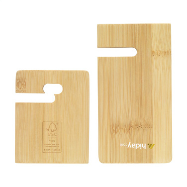 Лого трейд pекламные продукты фото: Подставка для телефона Miyo Bamboo