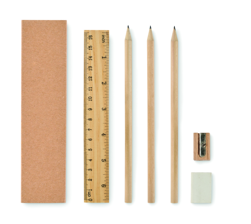 Лого трейд бизнес-подарки фото: Paper box stationery set