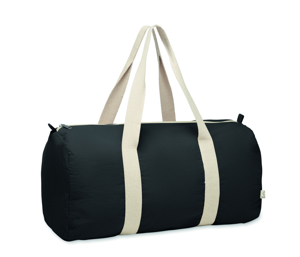 Лого трейд pекламные подарки фото: Recycled cotton sports bag