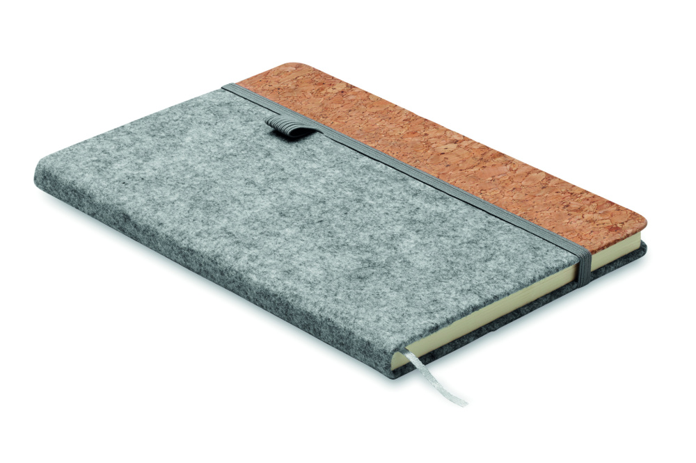 Логотрейд pекламные cувениры картинка: A5 RPET cork notebook