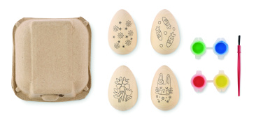 Логотрейд бизнес-подарки картинка: Wooden eggs painting set