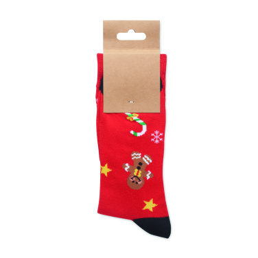 Лого трейд pекламные подарки фото: Pair of Christmas socks M