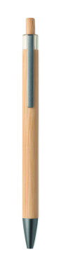 Лого трейд бизнес-подарки фото: Push button bamboo pen
