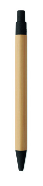 Логотрейд pекламные продукты картинка: Push button ball pen in bamboo